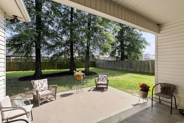 2355 Wilmington, Conway, AR 72034 - fenced backyard featuring a patio area
