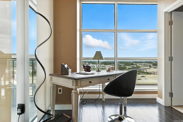 521 President Clinton Ave Unit 1101, Little Rock, AR 72201 - home office featuring wood-type flooring