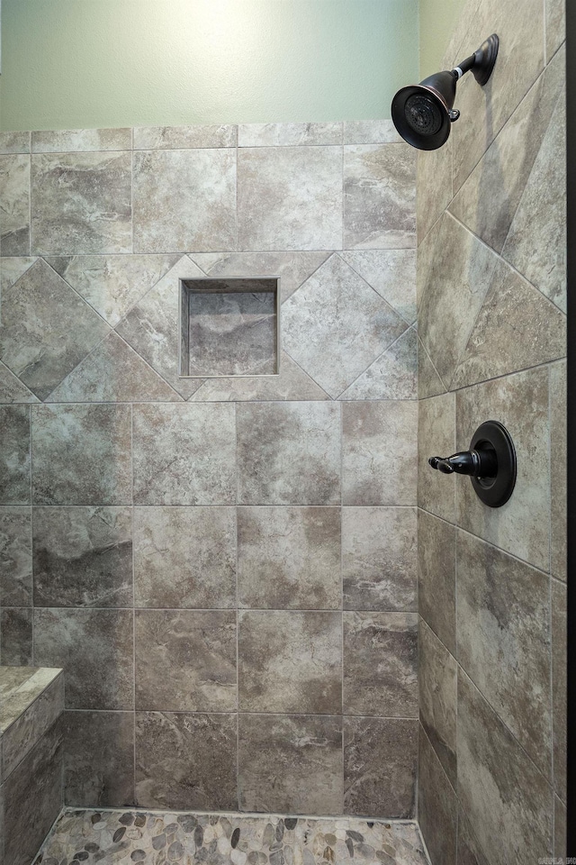 2300 Gordon Rd, Little Rock, AR 72223 - bathroom with a tile shower