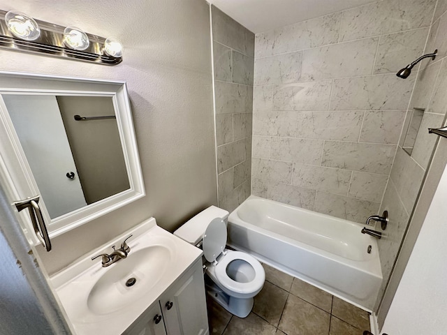 709 Melody Ln, Searcy, AR 72143 - bathroom with vanity, tile patterned floors, and shower / bath combination