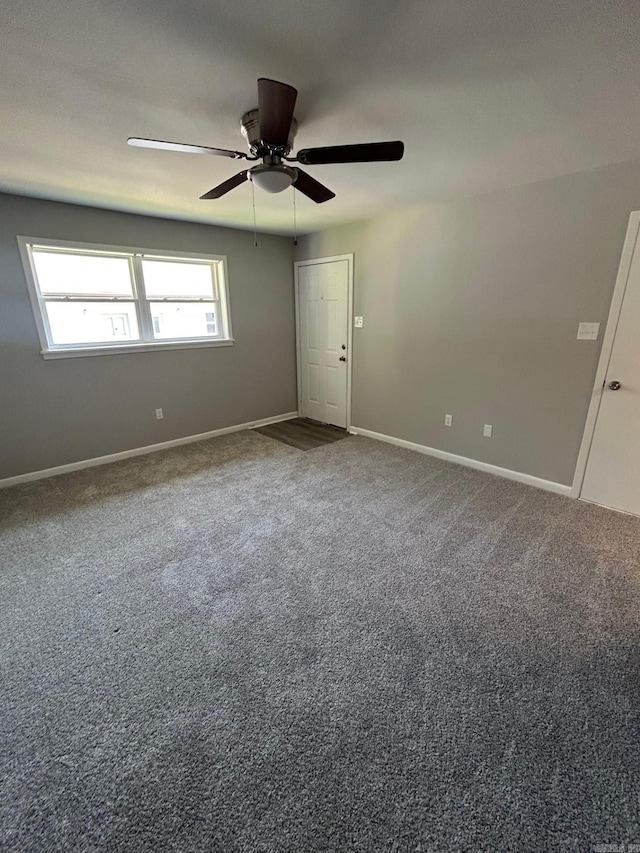 709 Melody Ln, Searcy, AR 72143 - carpeted spare room with baseboards and ceiling fan