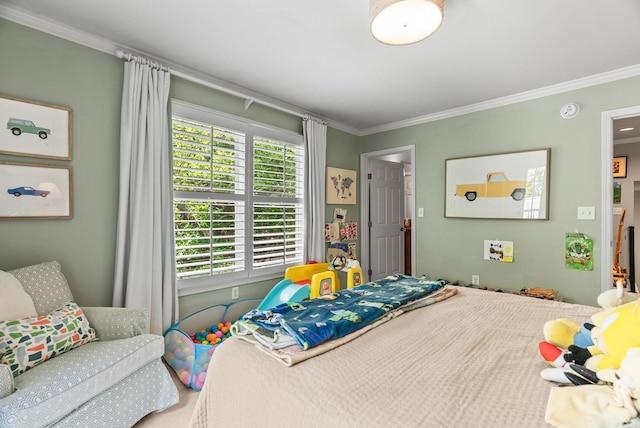 1811 N Jackson St, Little Rock, AR 72207 - bedroom featuring crown molding