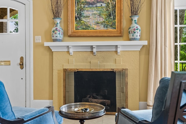 1811 N Jackson St, Little Rock, AR 72207 - detailed view of a tiled fireplace