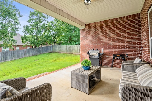 7 Chalamont Way, Little Rock, AR 72223 - fenced backyard featuring grilling area and a patio area