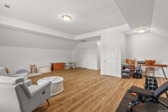7 Chalamont Way, Little Rock, AR 72223 - additional living space with vaulted ceiling and light wood-type flooring