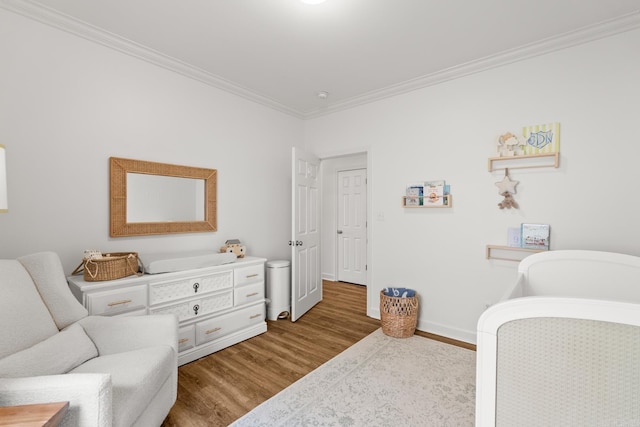 7 Chalamont Way, Little Rock, AR 72223 - bedroom with crown molding and wood finished floors