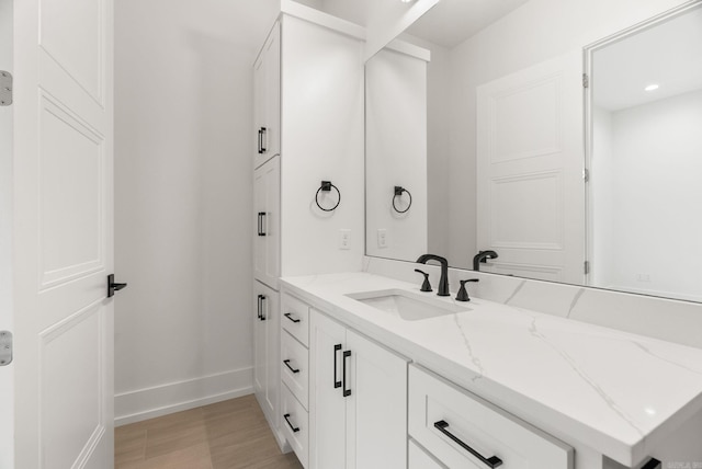41 Haywood Ct, Little Rock, AR 72223 - bathroom with vanity and wood finished floors