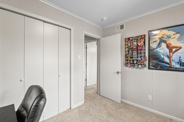 7002 Amherst Dr, Little Rock, AR 72205 - unfurnished office featuring light carpet and ornamental molding