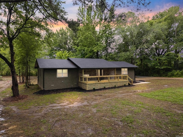 26 W Mobbs Cir, Greenbrier, AR 72058 - view of front of property featuring covered porch and view of scattered trees