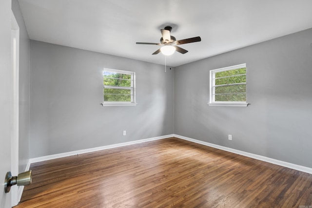 9317 Cynthia Dr, Little Rock, AR 72204 - unfurnished room featuring a ceiling fan and wood finished floors
