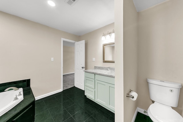 1550 E Main St, Austin, AR 72007 - bathroom with vanity, a bathtub, and tile patterned floors