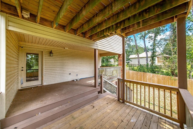 3200 Overcup Dr, Sherwood, AR 72120 - view of wooden deck