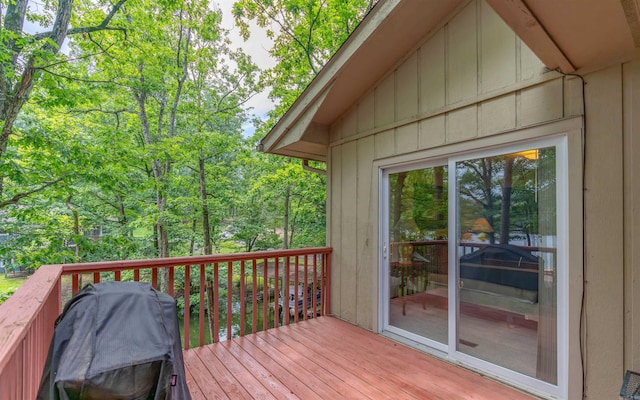 5 Torre Del Mar Way, Hot Springs Village, AR 71909 - wooden deck featuring a grill