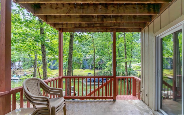 5 Torre Del Mar Way, Hot Springs Village, AR 71909 - wooden deck featuring view of scattered trees