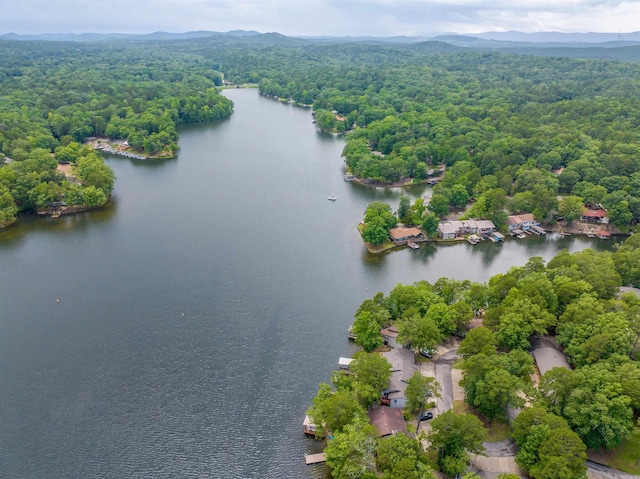 5 Torre Del Mar Way, Hot Springs Village, AR 71909 - bird's eye view of a heavily wooded area and a water and mountain view