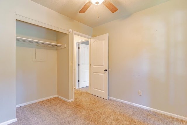 1304 Dupwe Dr, Jonesboro, AR 72401 - unfurnished bedroom with light carpet, ceiling fan, and a closet