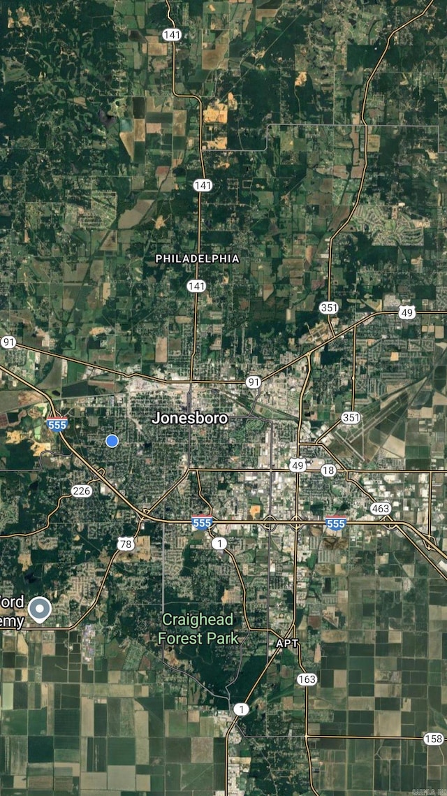 1304 Dupwe Dr, Jonesboro, AR 72401 - aerial map of property and surrounding area