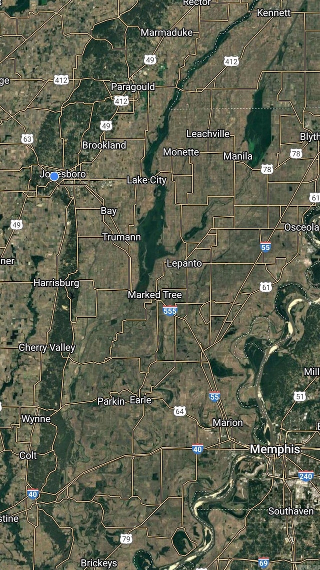 1304 Dupwe Dr, Jonesboro, AR 72401 - map of property location