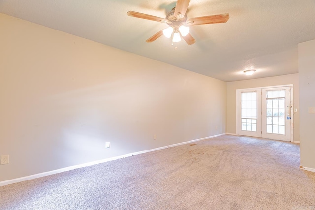 1304 Dupwe Dr, Jonesboro, AR 72401 - empty room with carpet floors, a ceiling fan, and a textured ceiling