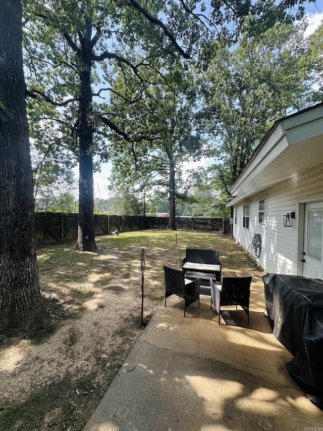 117 S Briarwood, Sheridan, AR 72150 - fenced backyard with a patio area
