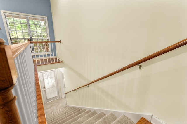 2219 Westport Loop, Little Rock, AR 72212 - stairway with carpet floors