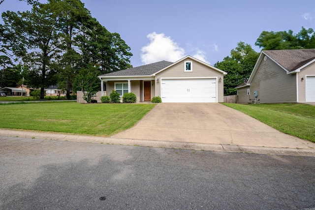2702 Gage Dr, Benton, AR 72019 - view of front of property with an attached garage, a front lawn, and driveway