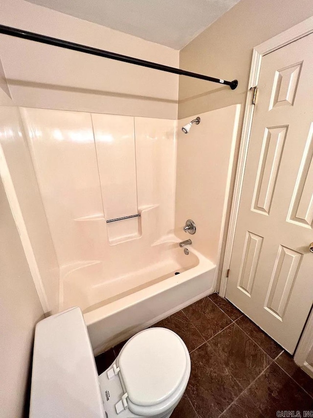 bathroom with  shower combination and tile patterned floors