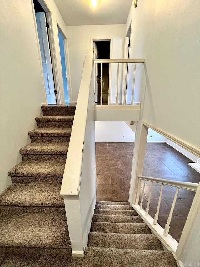 view of stairs