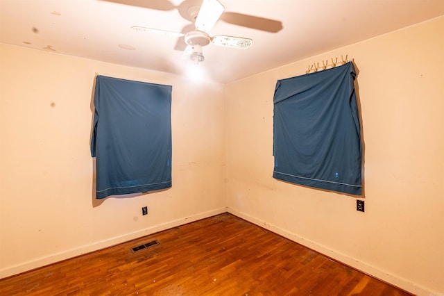 2403 High St, Jonesboro, AR 72401 - unfurnished room featuring wood finished floors and a ceiling fan