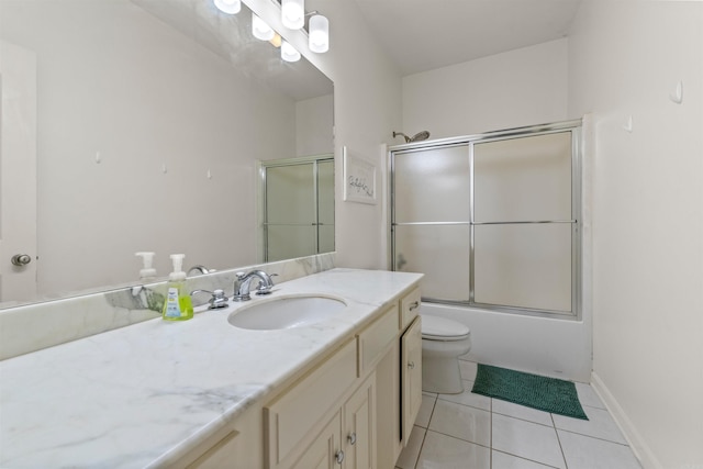 109 Sandstone Cv, Sherwood, AR 72120 - full bath featuring vanity, tile patterned floors, and bath / shower combo with glass door