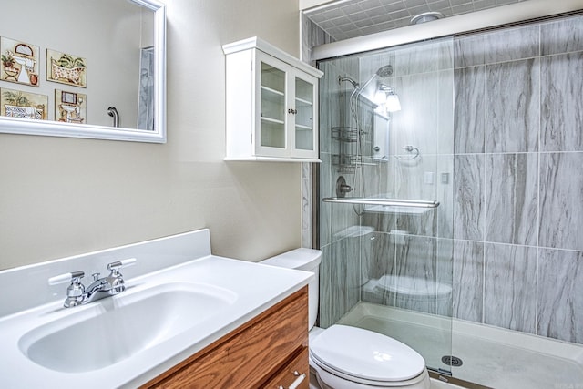1 Halcon Pl, Hot Springs Village, AR 71909 - bathroom with a shower stall and vanity