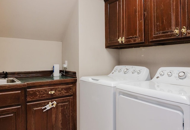 15 Rocky Crest Ct, Little Rock, AR 72211 - laundry area with cabinet space and washing machine and dryer