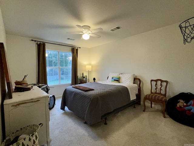 4202 Stephanie, Jonesboro, AR 72401 - bedroom with light carpet and ceiling fan