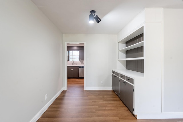 3109 Donaghey Dr, North Little Rock, AR 72116 - interior space with dishwasher and wood finished floors