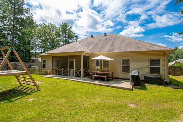 274 Reuben Dr, Alexander, AR 72202 - rear view of property with a patio area and a shingled roof