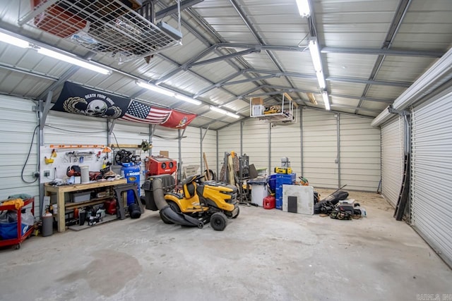 274 Reuben Dr, Alexander, AR 72202 - garage featuring metal wall