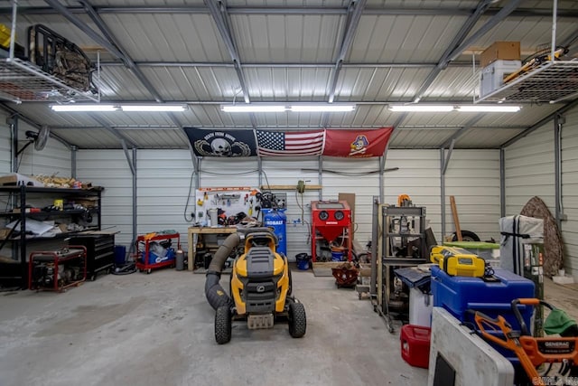 274 Reuben Dr, Alexander, AR 72202 - garage featuring metal wall