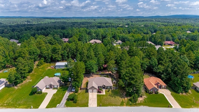 274 Reuben Dr, Alexander, AR 72202 - aerial perspective of suburban area with a forest