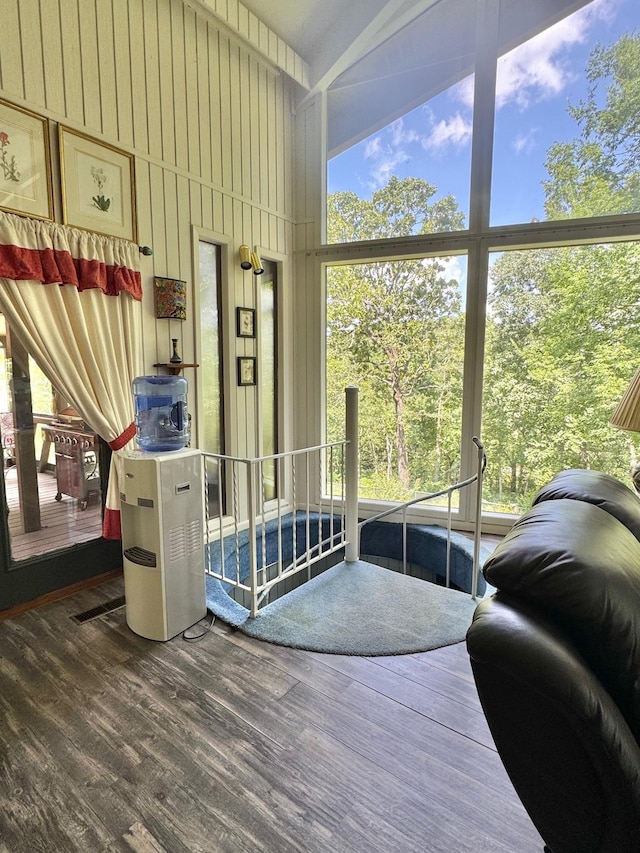view of sunroom