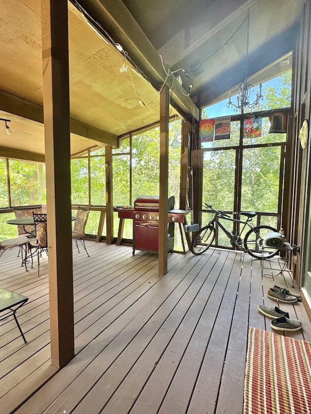 view of sunroom / solarium