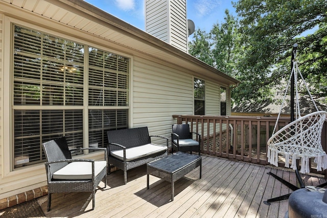 7328 W Ridge Cir, Sherwood, AR 72120 - deck with outdoor lounge area