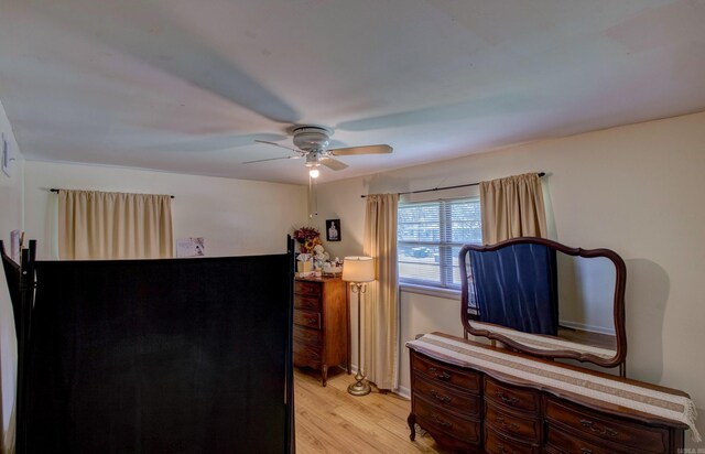 111 Greenland Cv, Little Rock, AR 72204 - bedroom featuring light wood-style flooring and a ceiling fan
