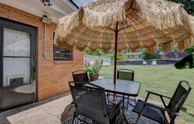 111 Greenland Cv, Little Rock, AR 72204 - view of patio featuring outdoor dining area