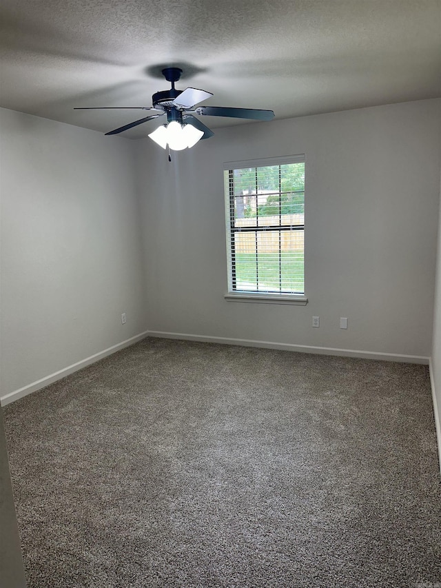 3505 Stockton Dr, Benton, AR 72015 - carpeted spare room featuring a ceiling fan and a textured ceiling