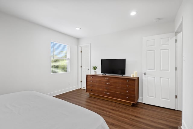26 Buttermilk Rd, Little Rock, AR 72227 - bedroom featuring dark wood-style flooring and recessed lighting