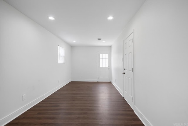 26 Buttermilk Rd, Little Rock, AR 72227 - foyer entrance featuring recessed lighting and dark wood-style flooring