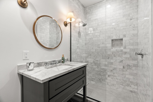6600 Waverly Dr, Little Rock, AR 72207 - full bath with a tile shower and vanity