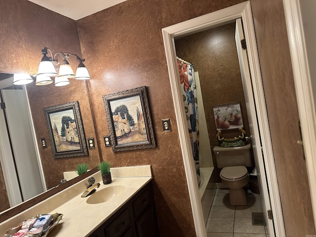 4 Jullian Cir, Dumas, AR 71639 - full bath with vanity, tile patterned flooring, and a shower with shower curtain
