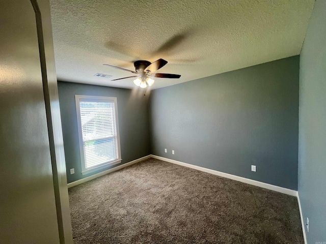 24 Tradewinds Dr, Cabot, AR 72023 - empty room featuring ceiling fan, carpet, and a textured ceiling