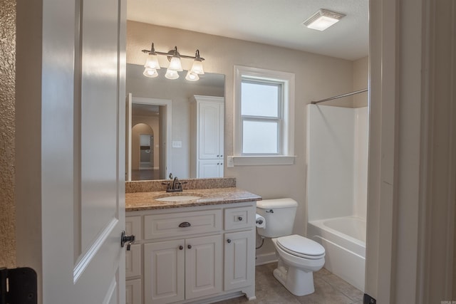 24 Tradewinds Dr, Cabot, AR 72023 - full bath featuring vanity, tub / shower combination, and tile patterned flooring